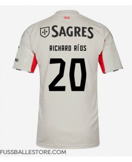 Günstige Benfica Richard Rios #20 Auswärtstrikot 2025-26 Kurzarm